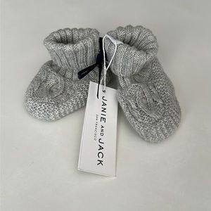 NWT Janie and Jack Soft Cable Knit Sweater Booties